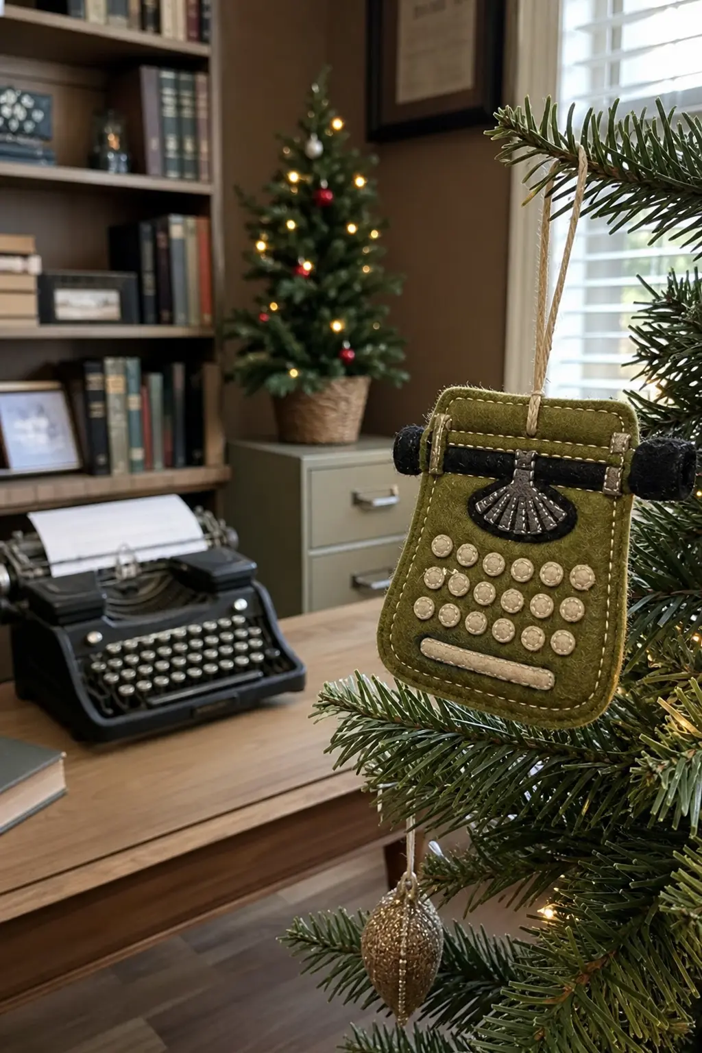 Felt Typewriter with Stitched Keys