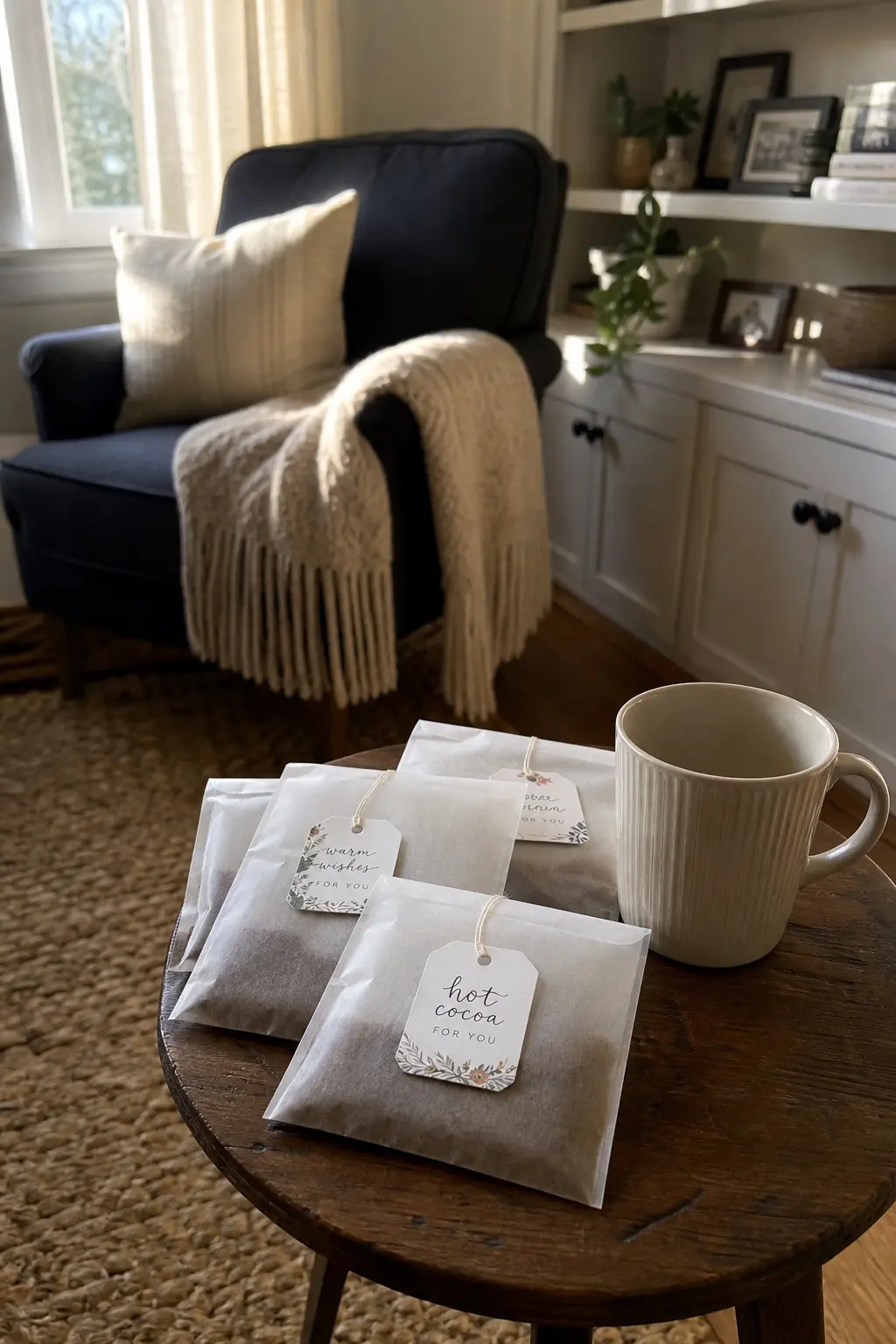 A Packet of Hot Cocoa or Tea for Adult Guests