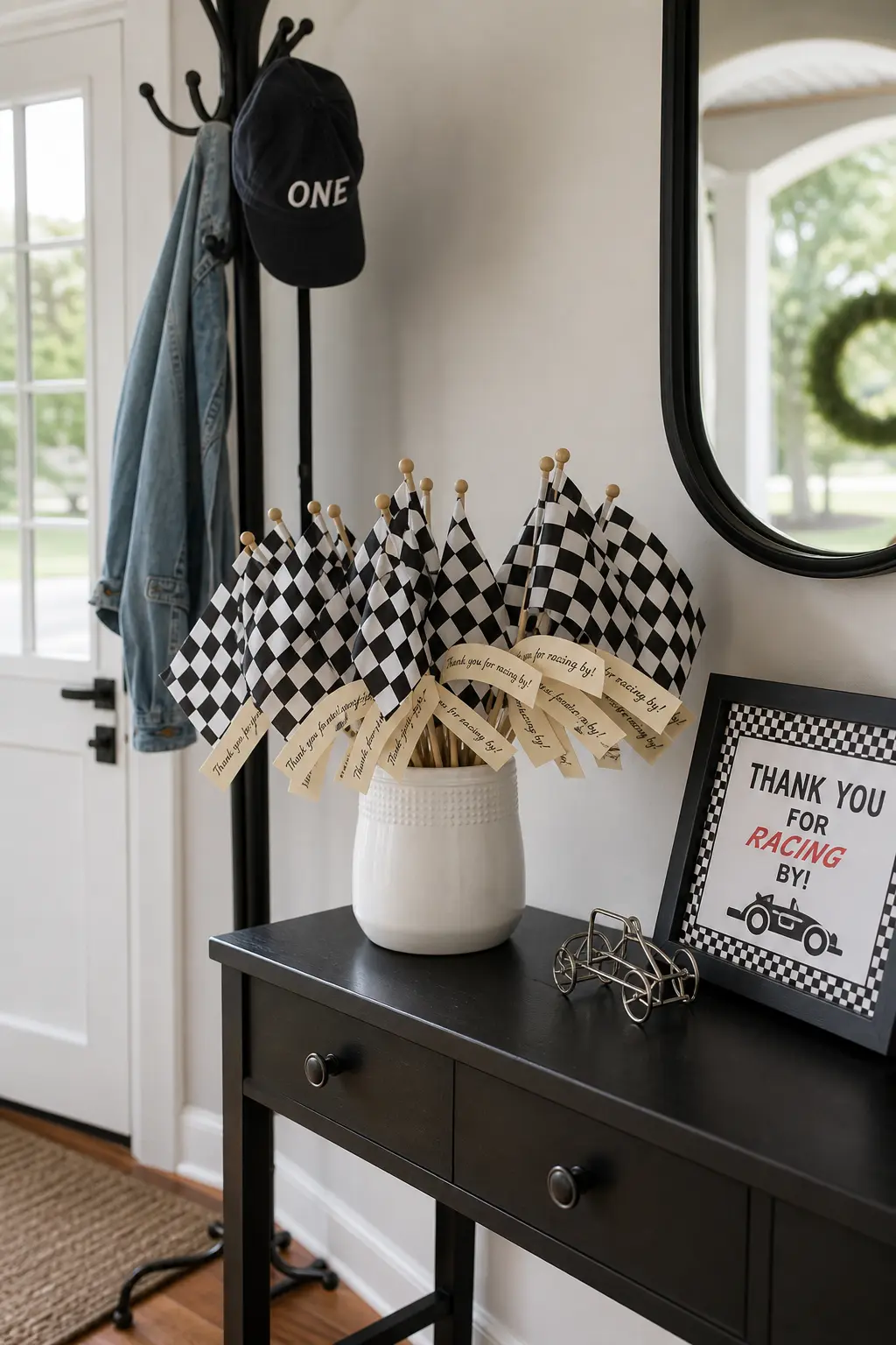 Checkered Flag Favor for Guests