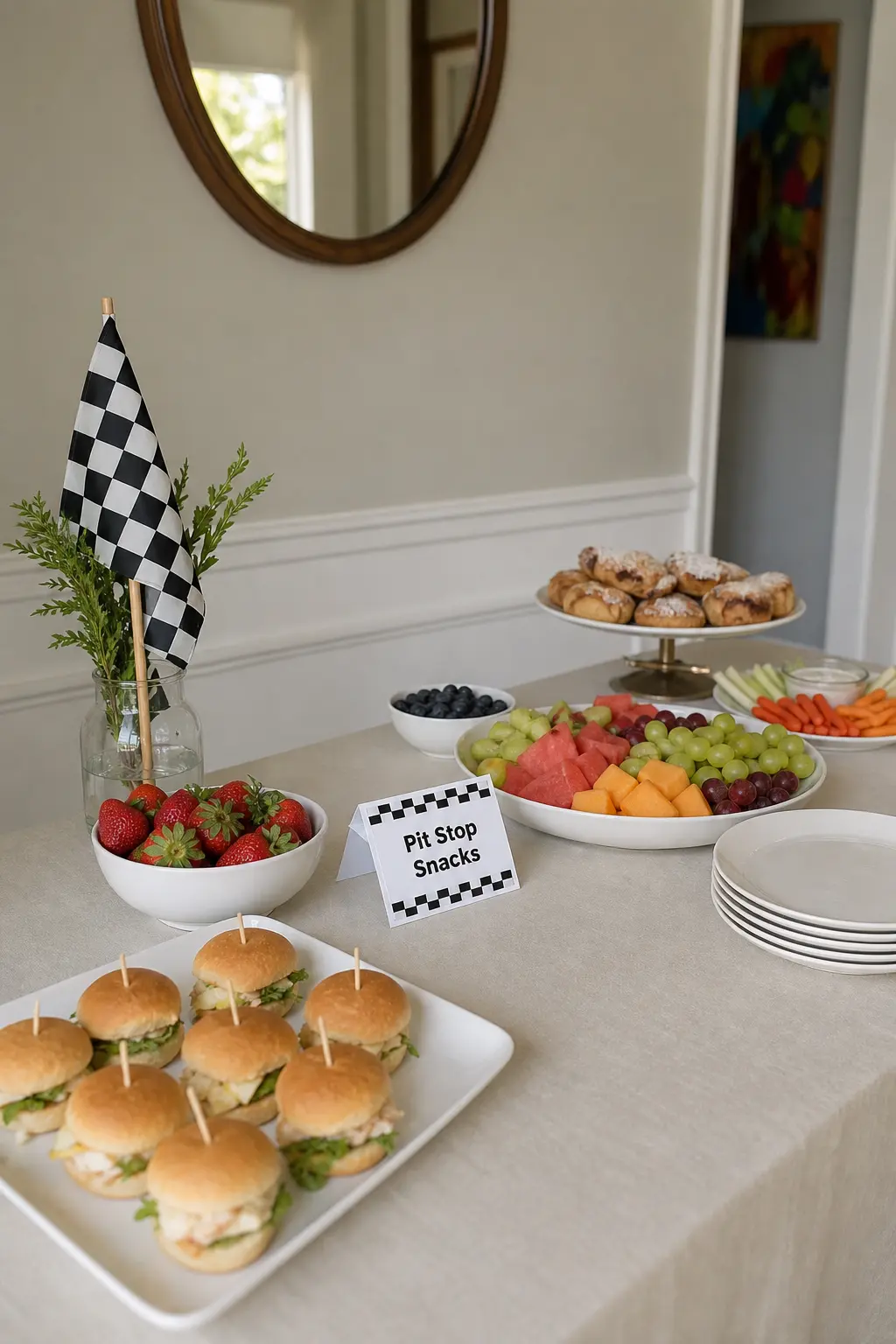 Pit Stop Snack Table