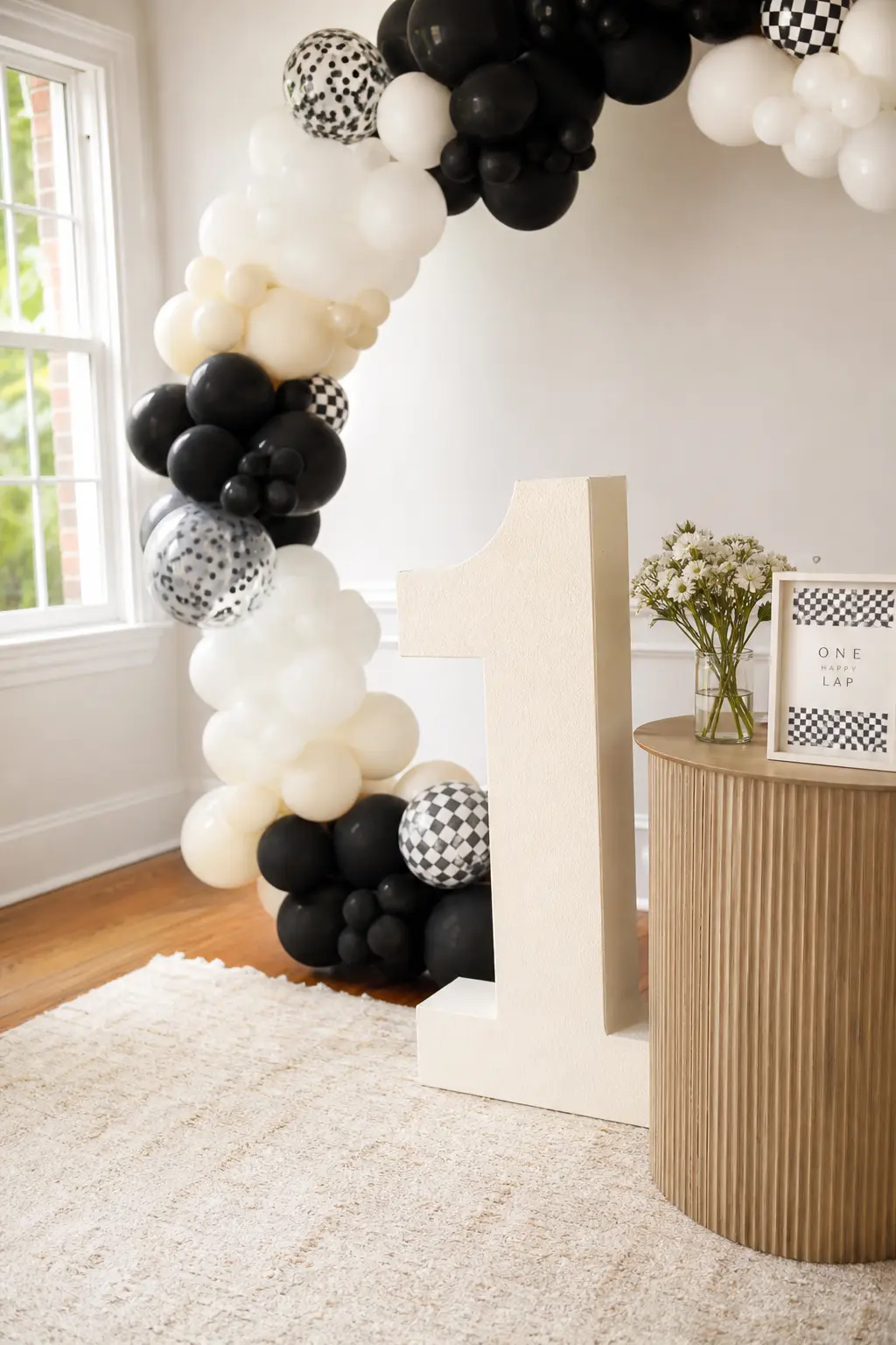 Racing Number "1" as Central Decor