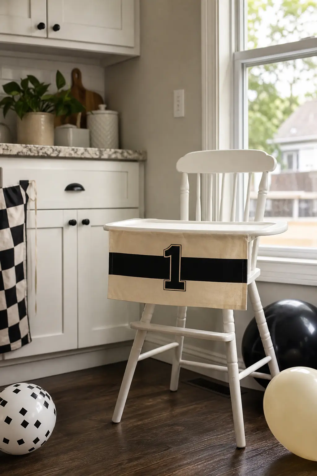 Racing Stripe Highchair Banner
