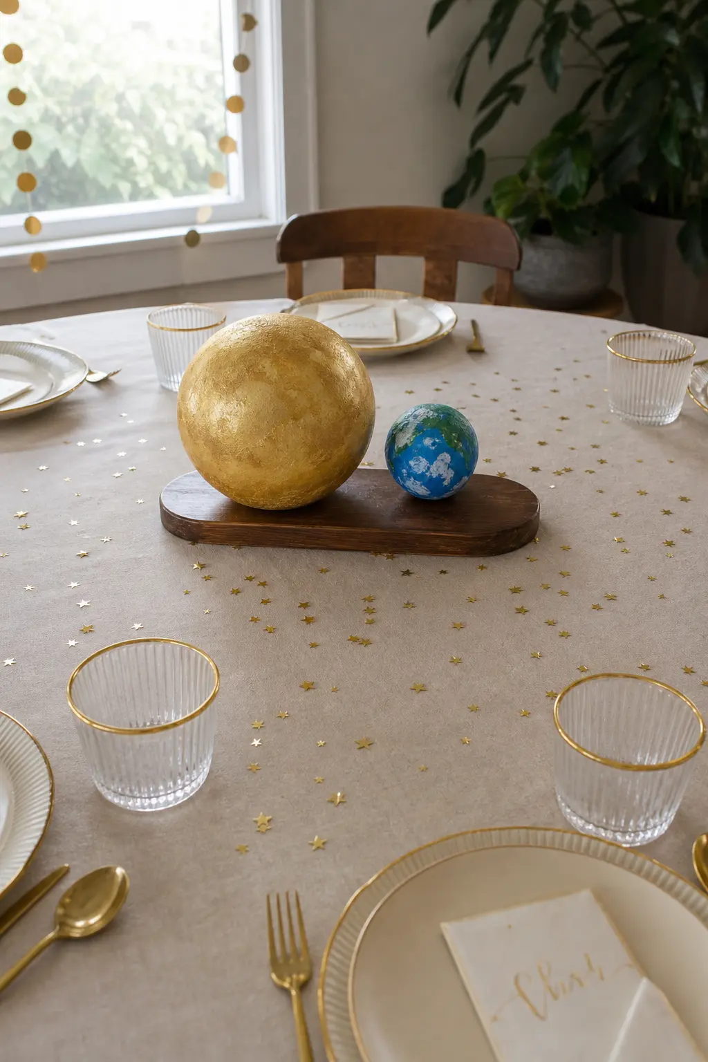 Solar System Centrepiece: Sun and Earth Only