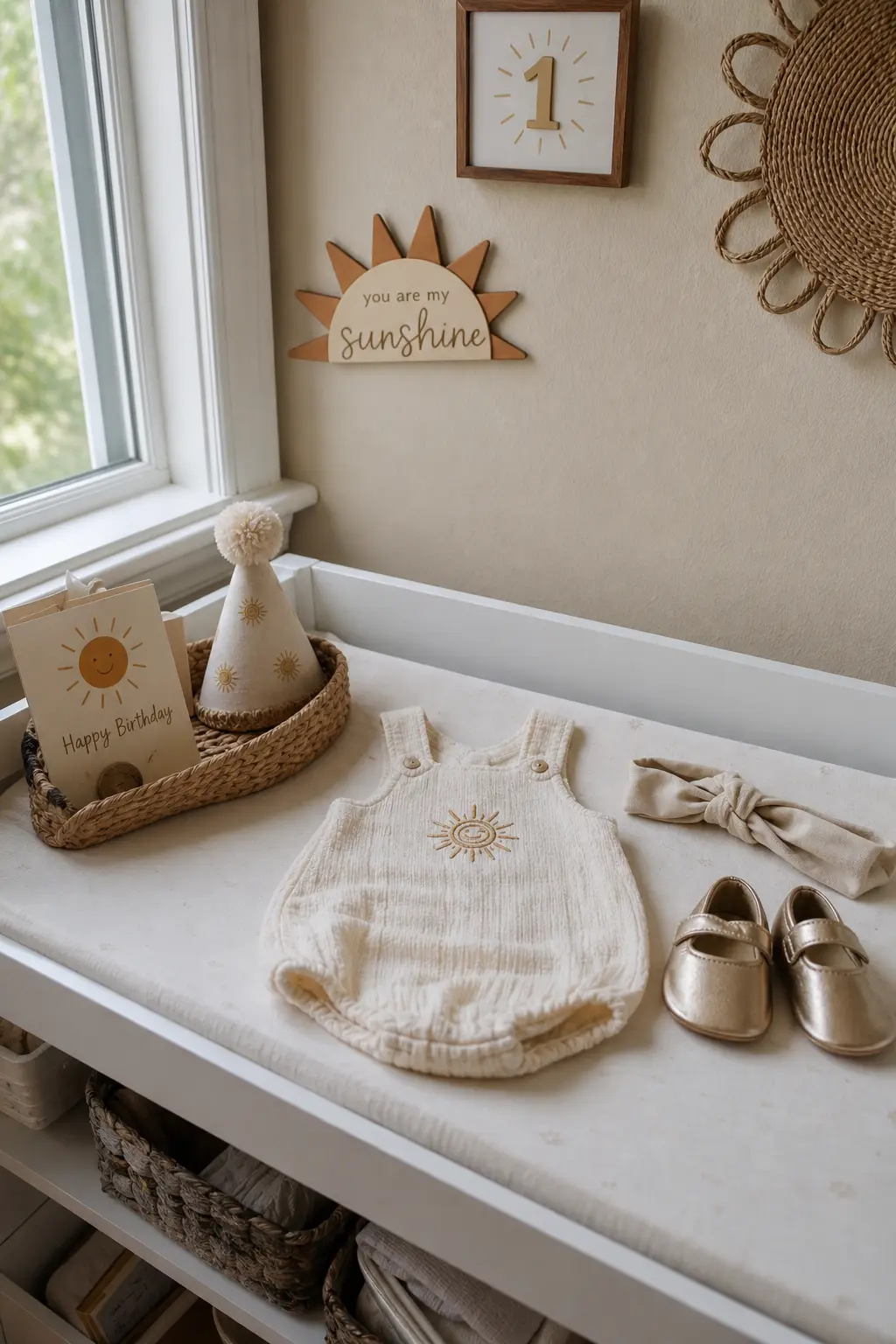 Sun-Motif Birthday Outfit