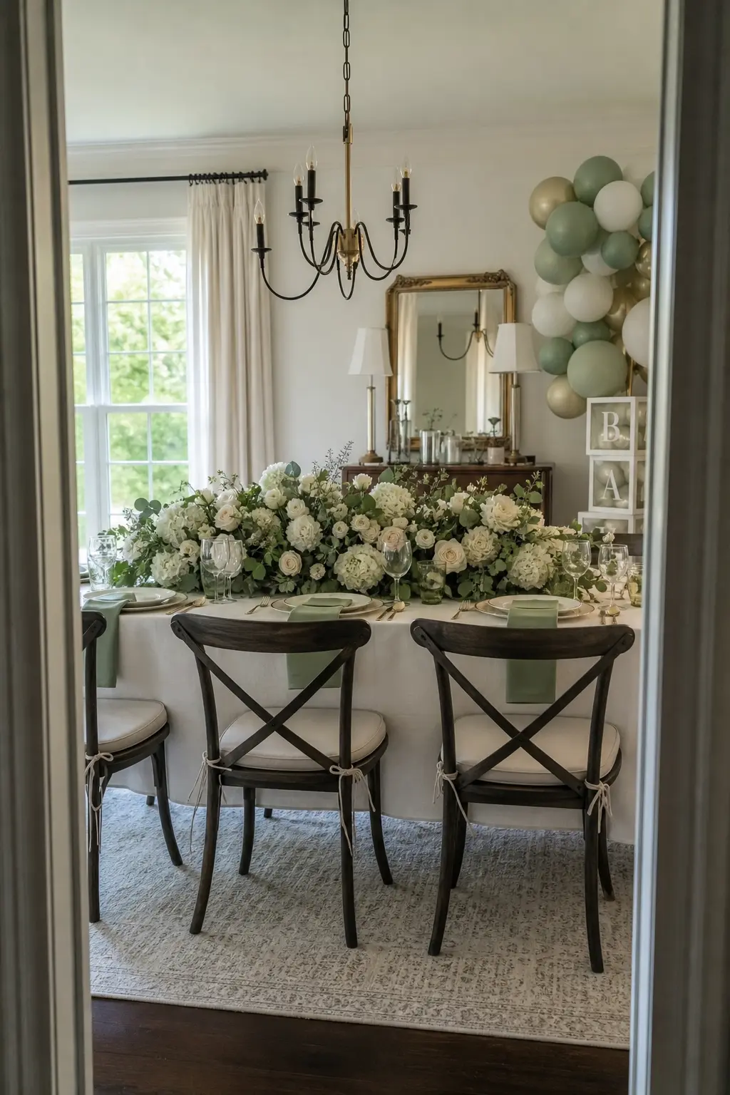 A Floral Arrangement Scaled to the Room's Actual Size