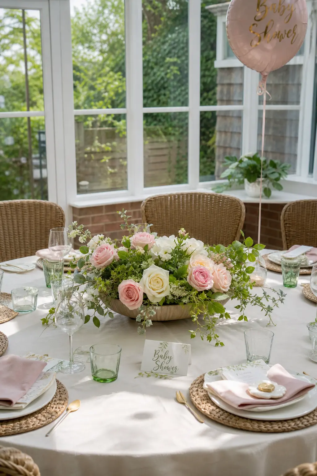 A Floral Centrepiece Kept Low Enough Not to Block Conversation