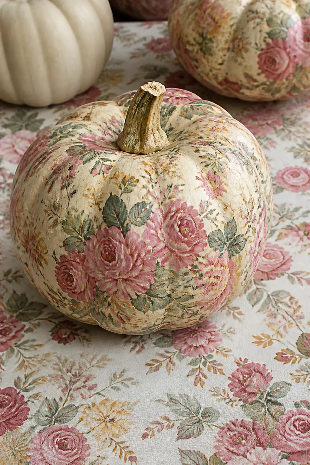A Chintz All-Over Print — Chintz is characterised by an all-over floral pattern with no hierarchy of motifs: roses, leaves, smaller blossoms and stems fill