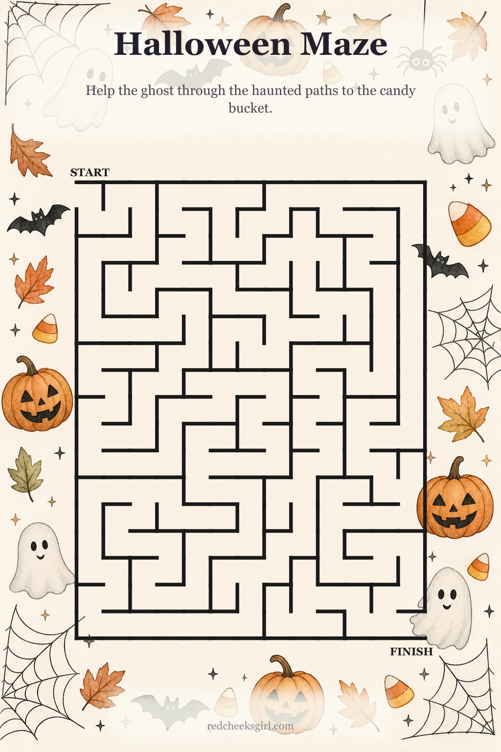 Halloween Maze printable