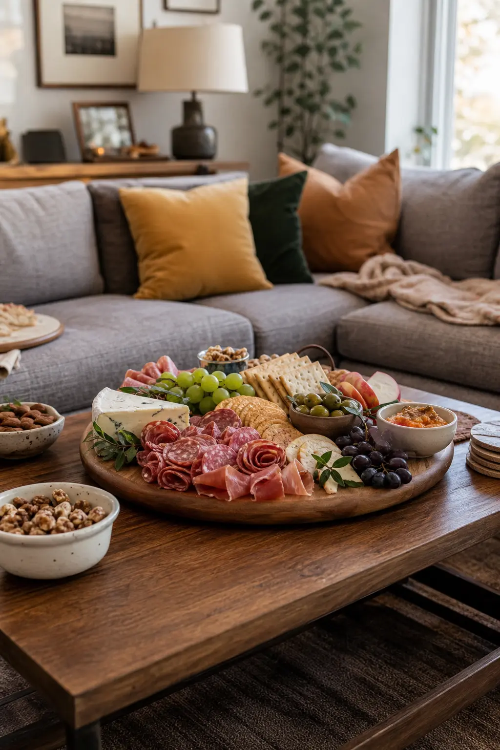 Appetisers on the Coffee Table So the Kitchen Clears