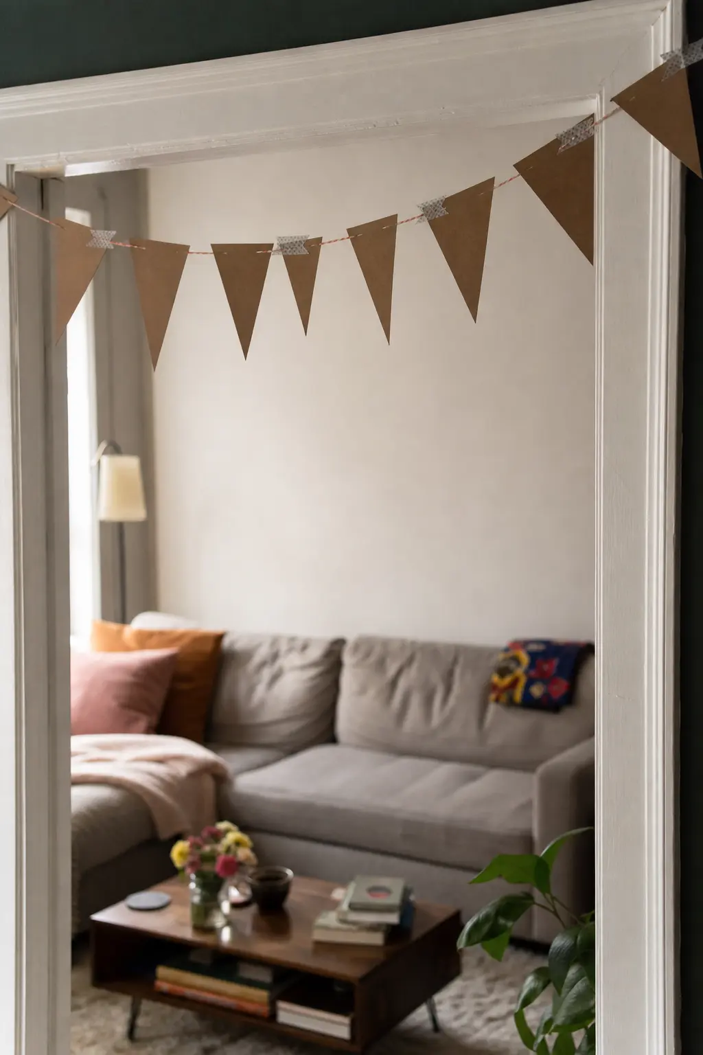 Paper Banner Strung with Washi Tape
