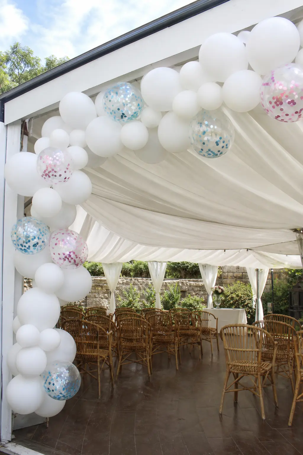 Garland With Confetti-Filled Balloons