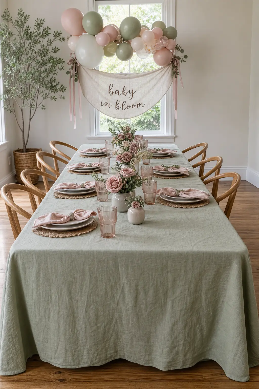 Dusty Rose with Sage