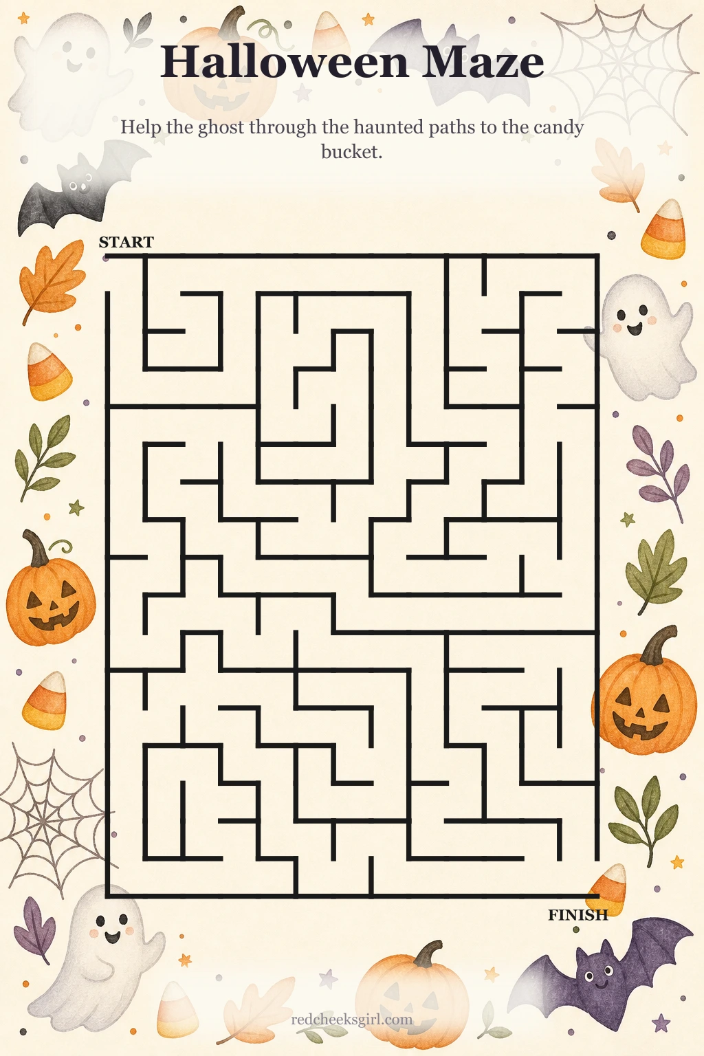 Halloween Maze printable