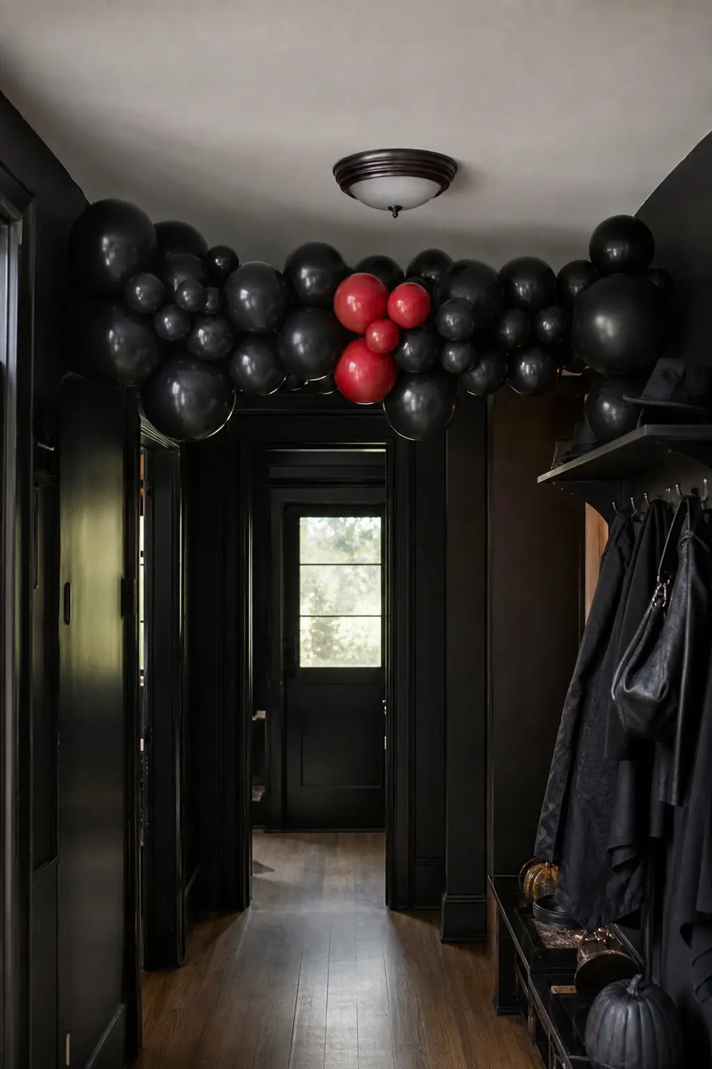 All-Black with a Single Blood Red