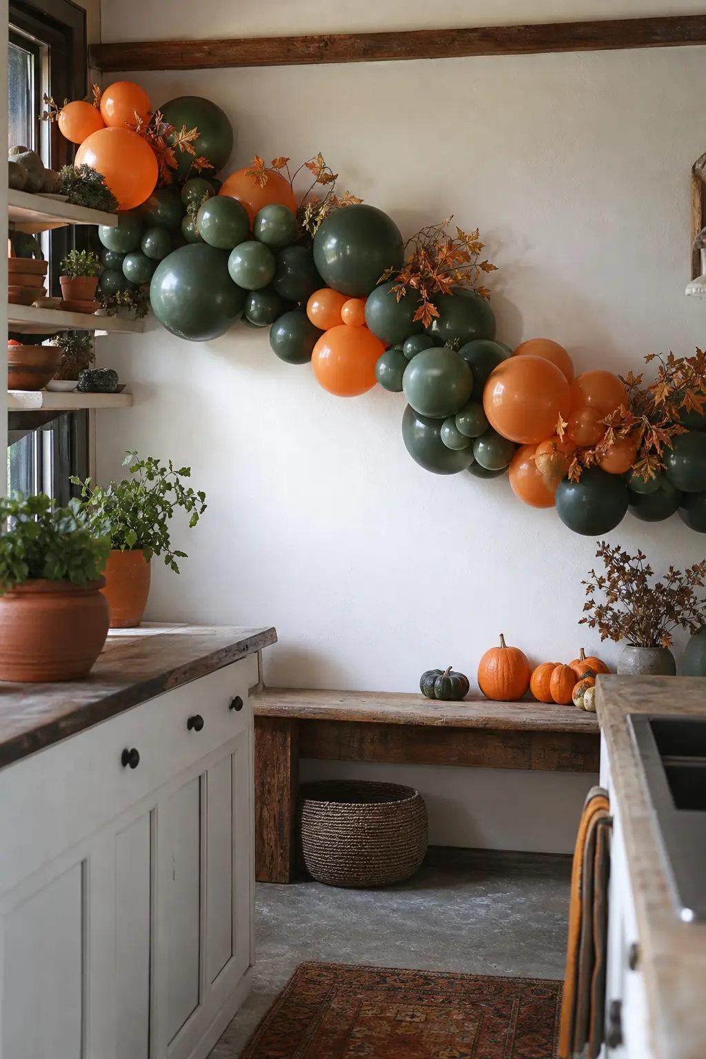 Burnt Orange and Forest Green