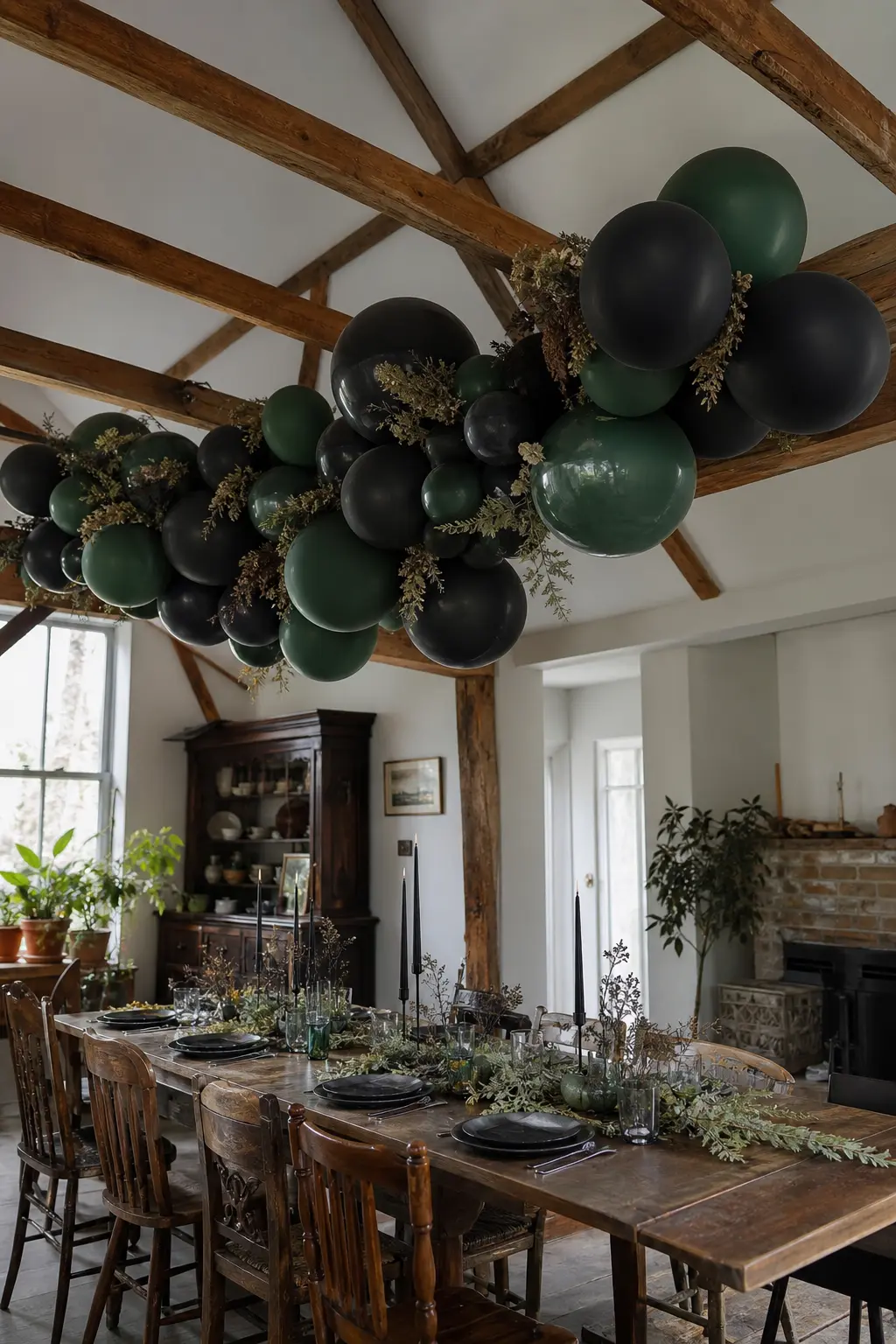 Forest Green and Black