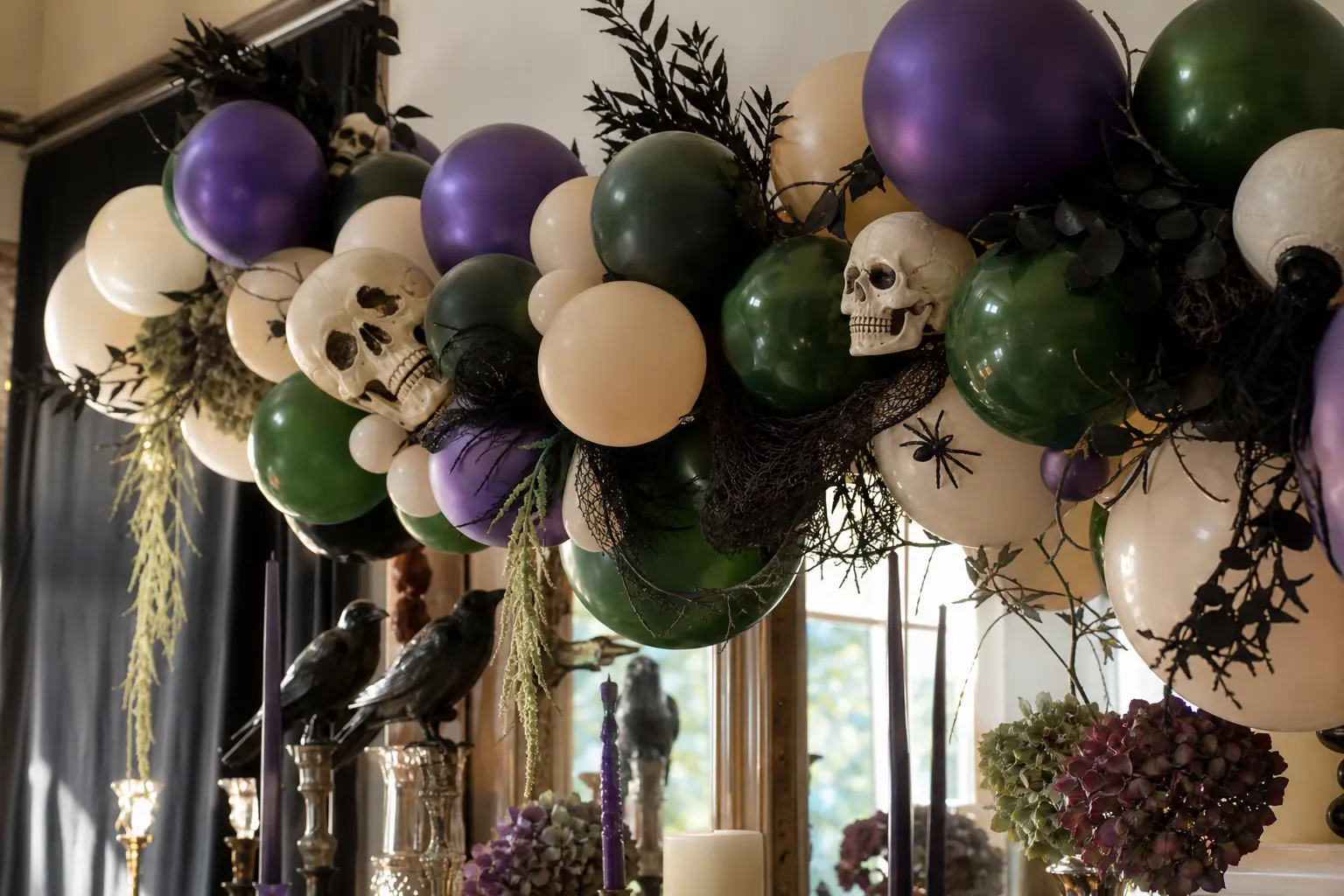 13 Halloween Balloon Garland Palettes Beyond Orange and Black