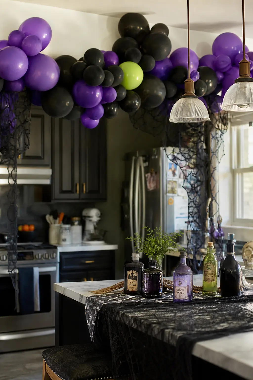 Purple, Black and a Single Lime Green
