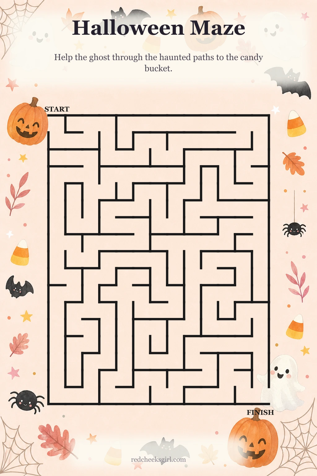 Halloween Maze printable