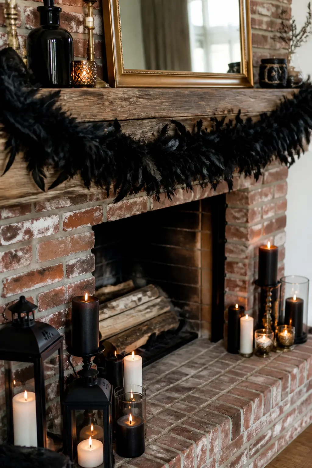 Black Feather Garland