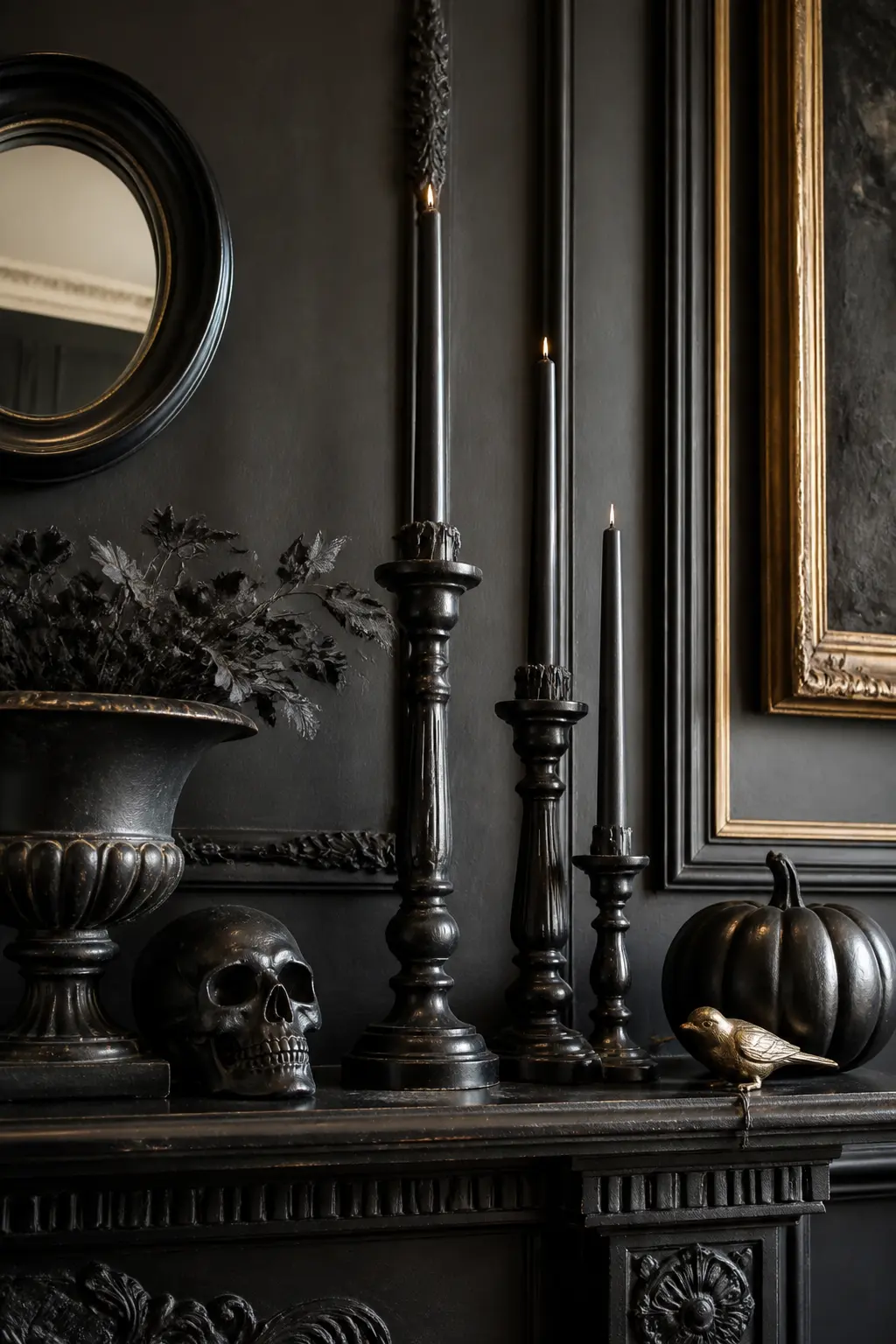 Blackened Candlesticks