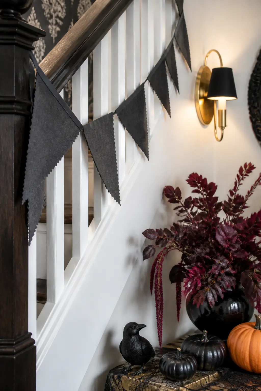 Charcoal Fabric Bunting