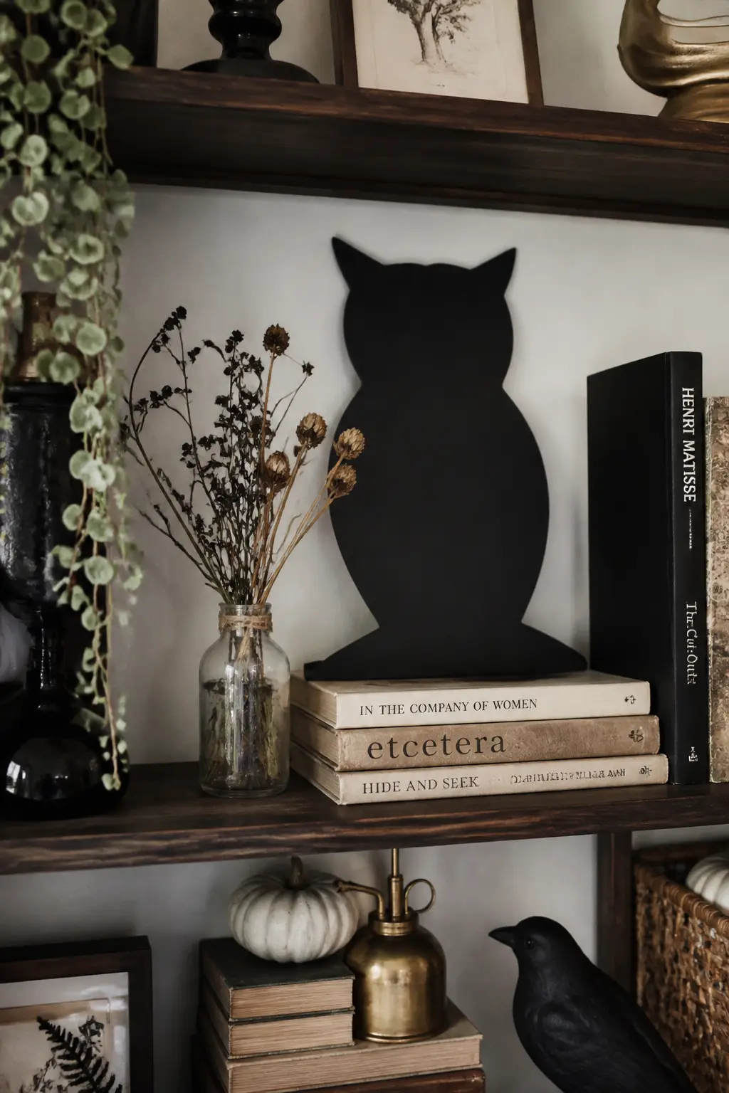 Painted Owl Silhouette