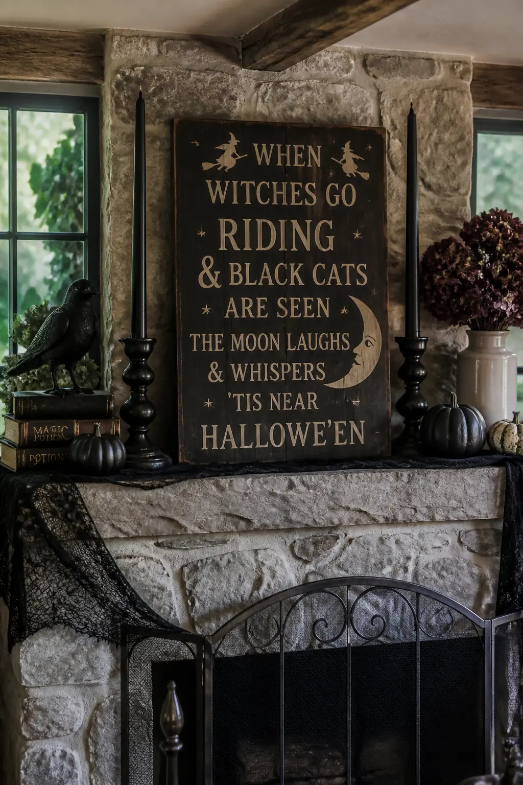Stained Wood Sign