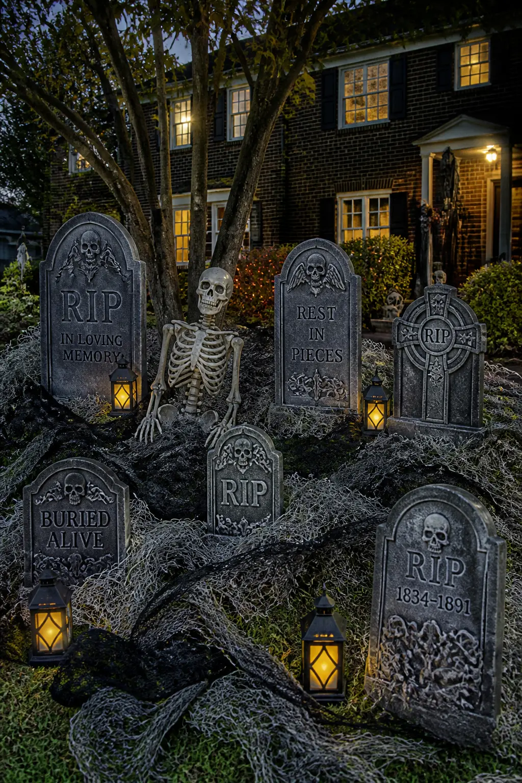 Build a Complete Graveyard Scene