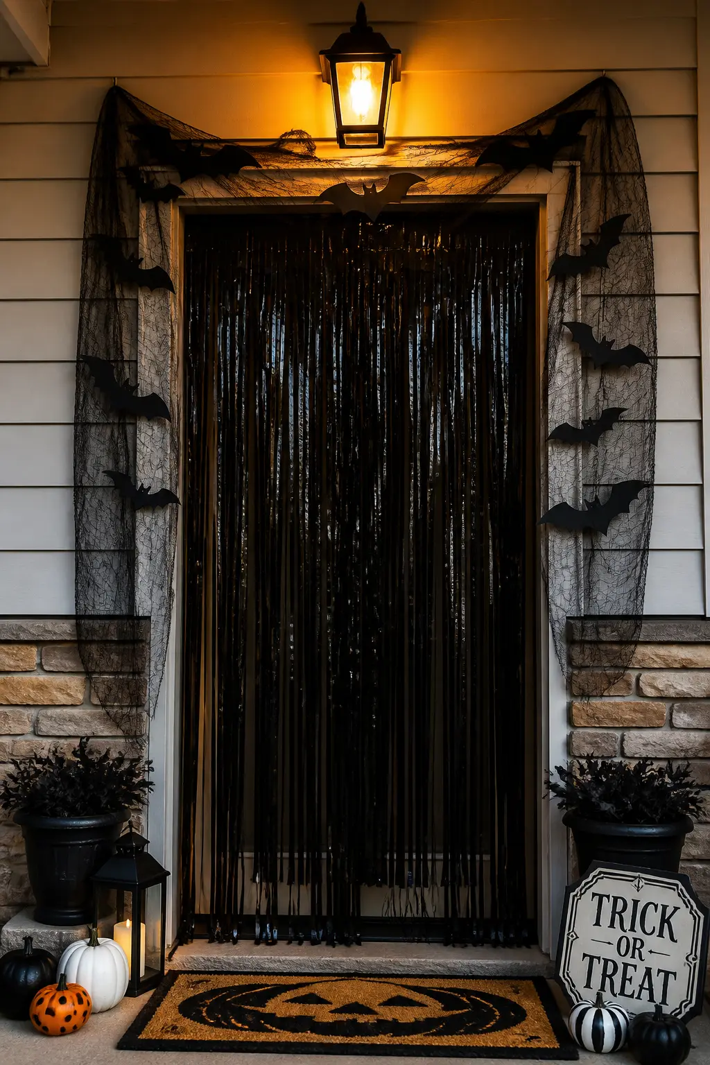 Build a Walk-Through Entry With a Fringe Curtain