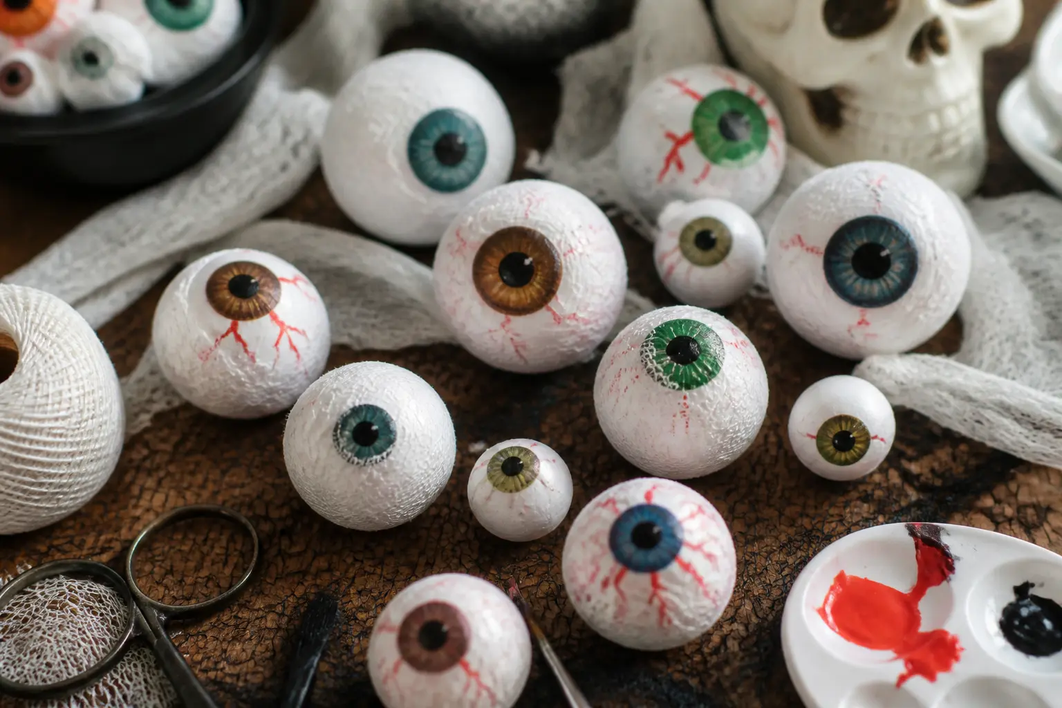 27 Halloween Eyeball Decorations DIY From Googly Eyes and Empty Jars