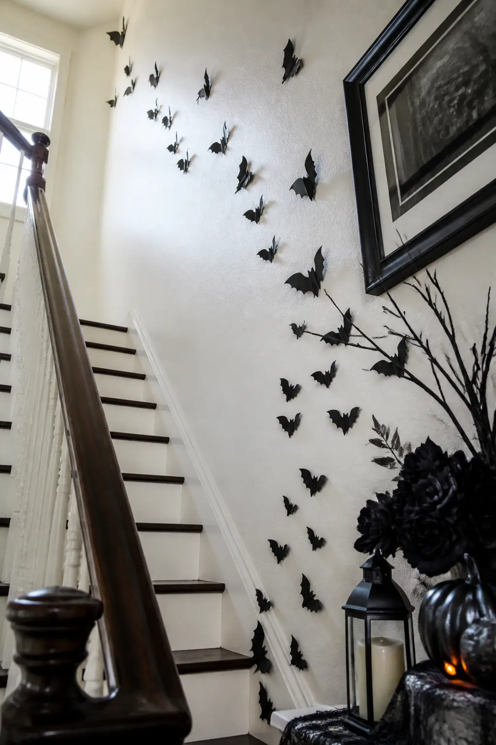 Hang a Bat Swarm Climbing One Wall