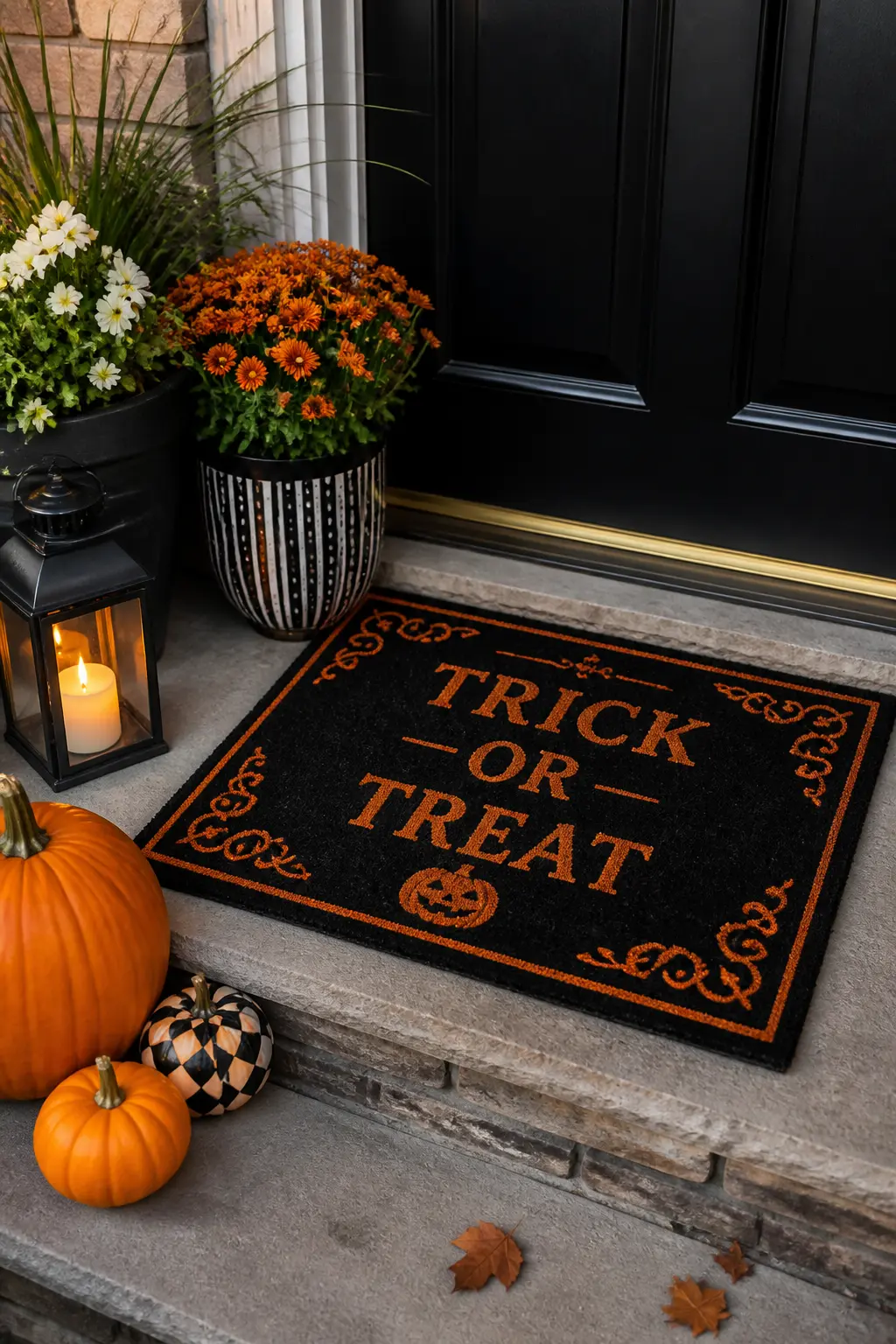 Swap the Doormat for a Black and Orange One