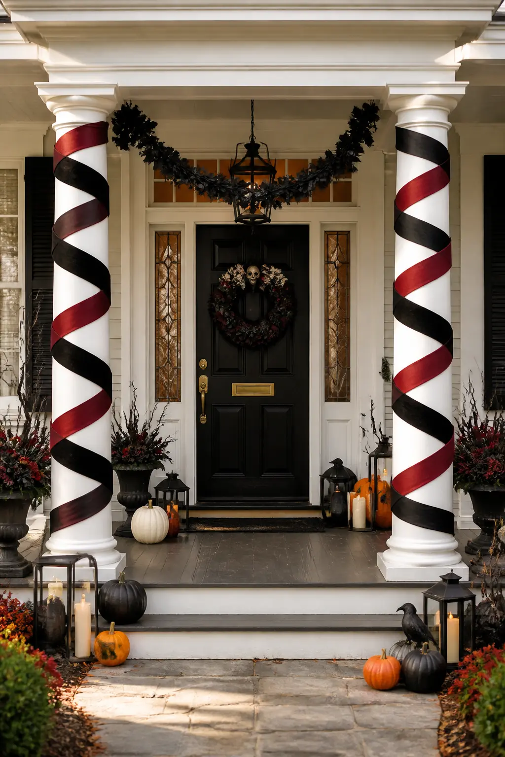 Wrap the Porch Columns (Ribbon Variation)