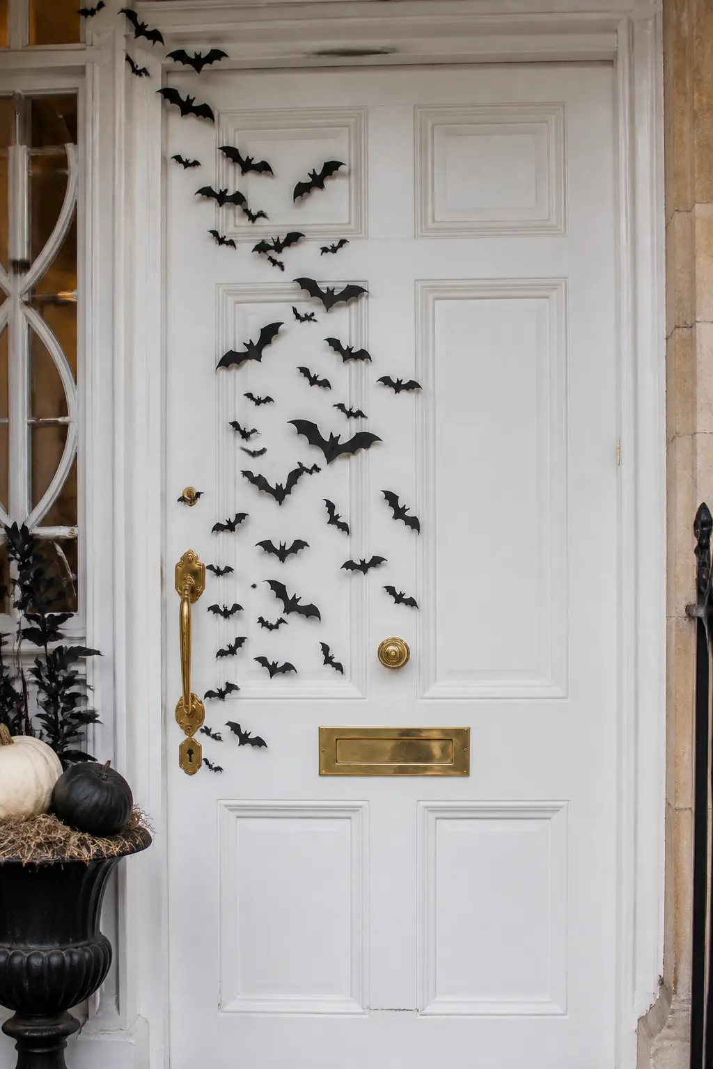 Bat Swarm Climbing From Handle to Corner