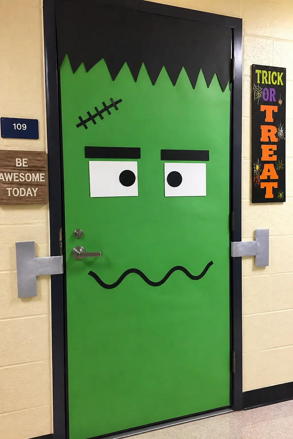 Frankenstein Face Door