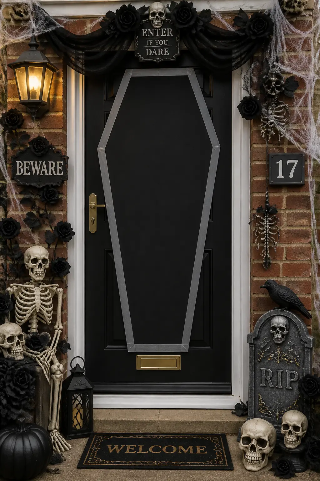 Coffin-Lid Door With Removable Panels