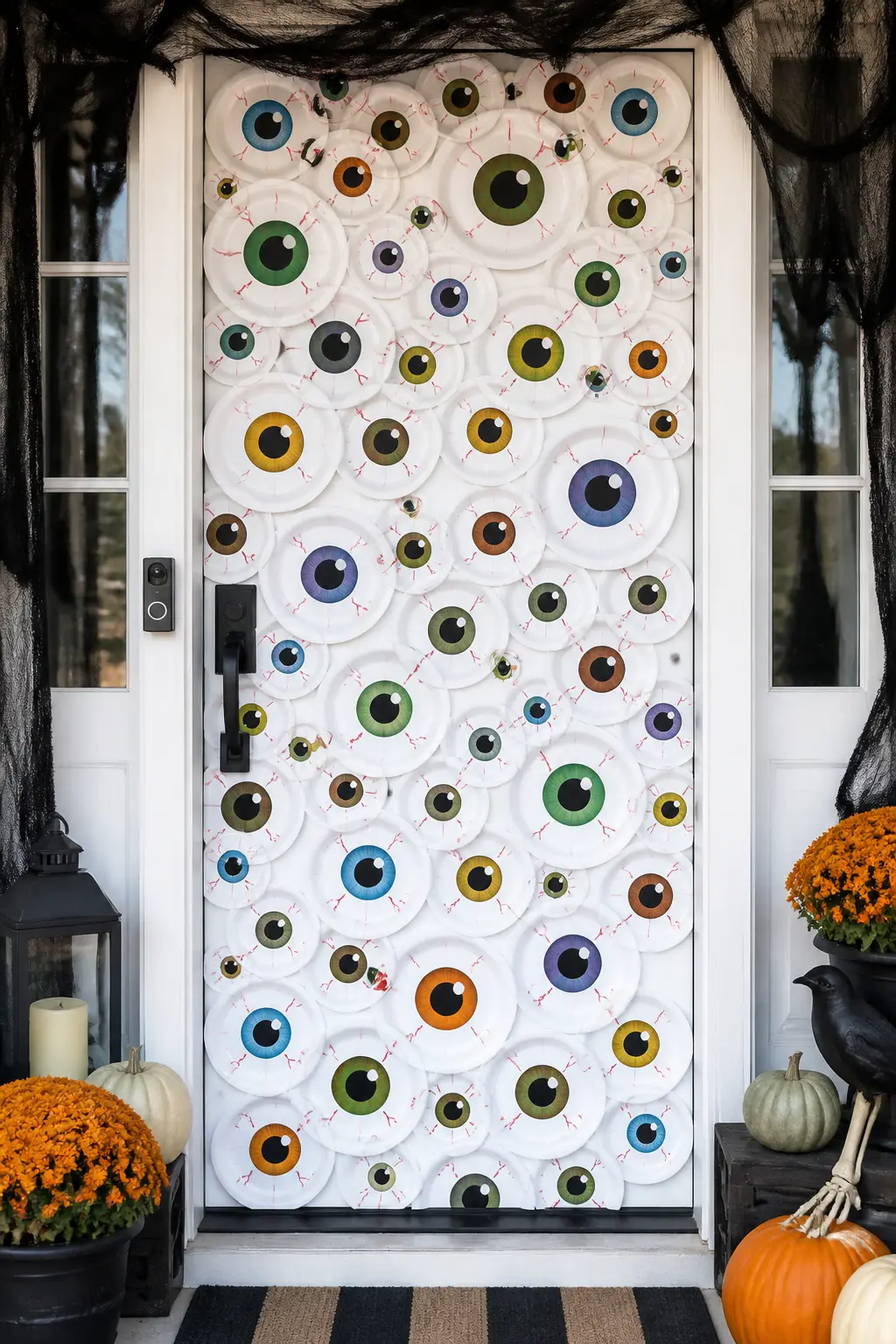 Eyeballs Covering the Whole Door Surface