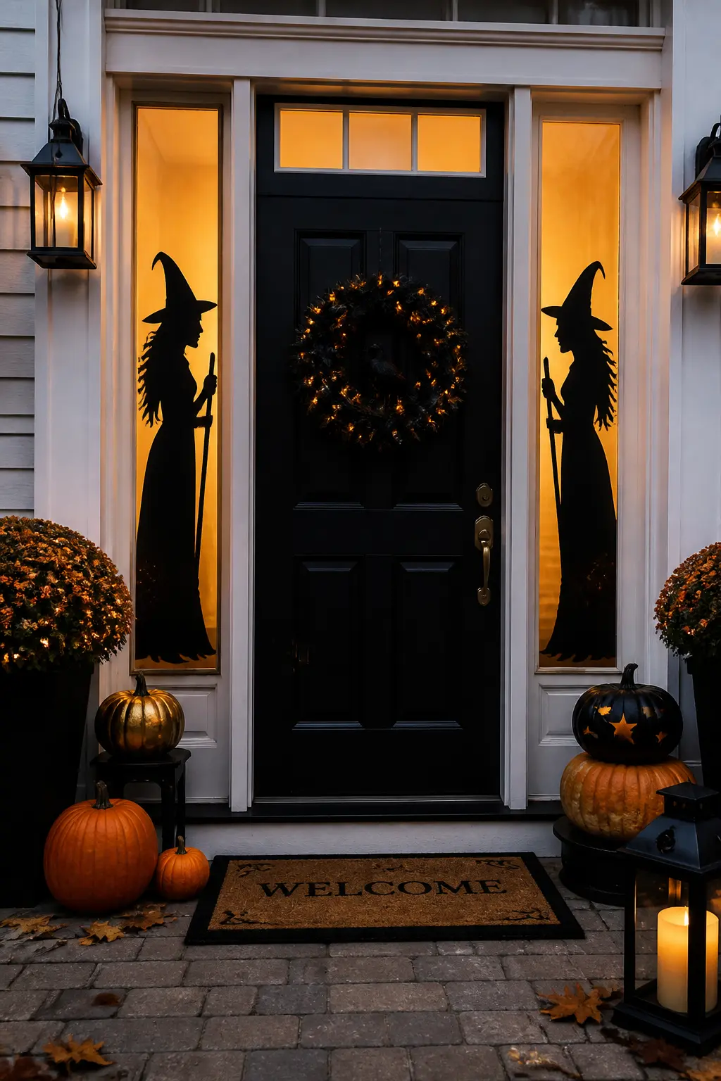 Matching Silhouettes in Both Sidelight Windows