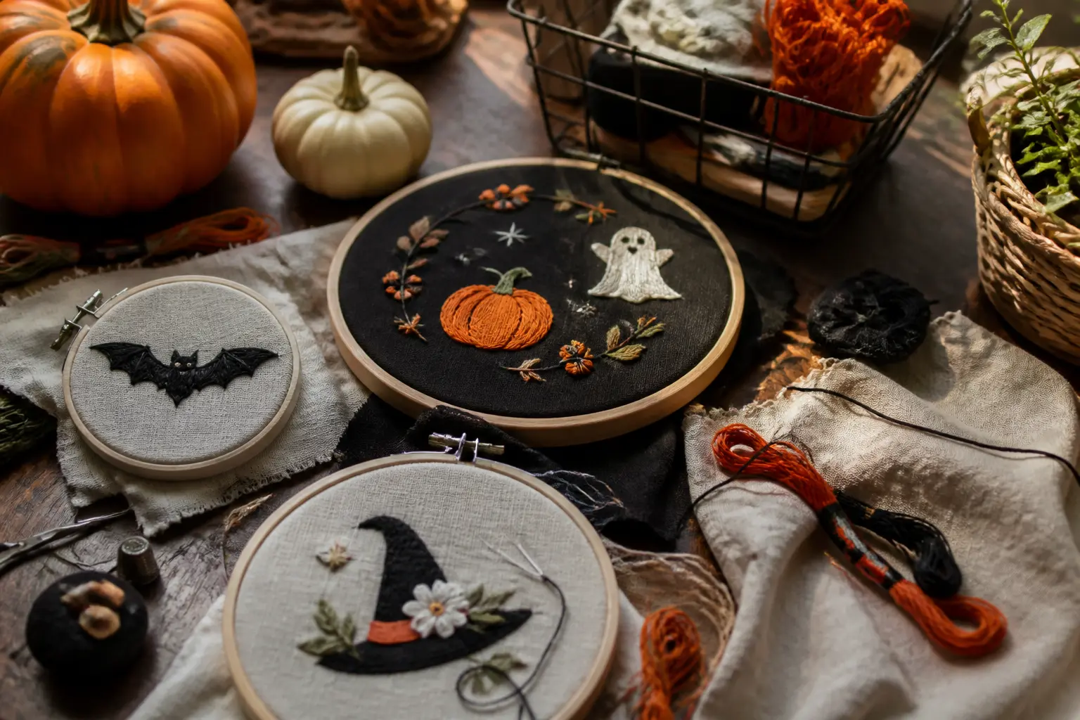 40 Halloween Embroidery Ideas You Can Finish in One Evening