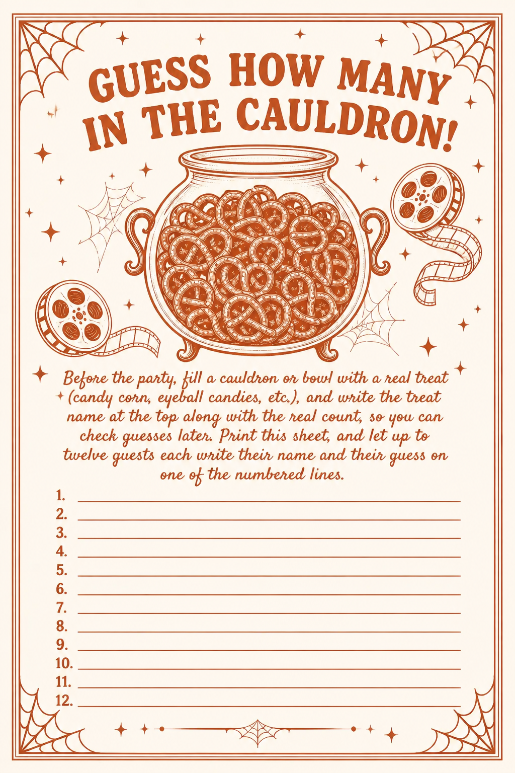 Guess How Many in the Cauldron printable