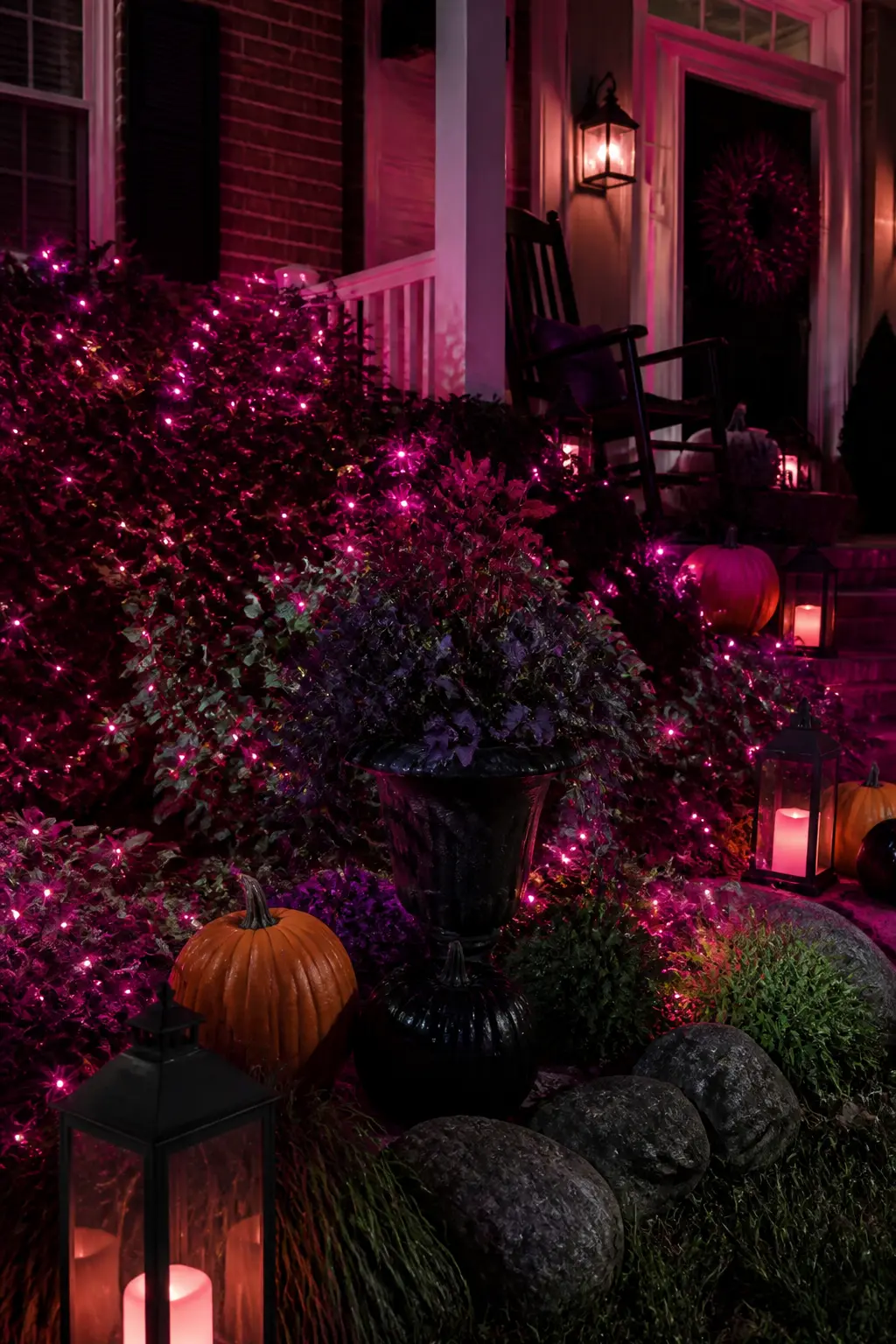 Deep Wine and Plum Lighting Rather Than Green