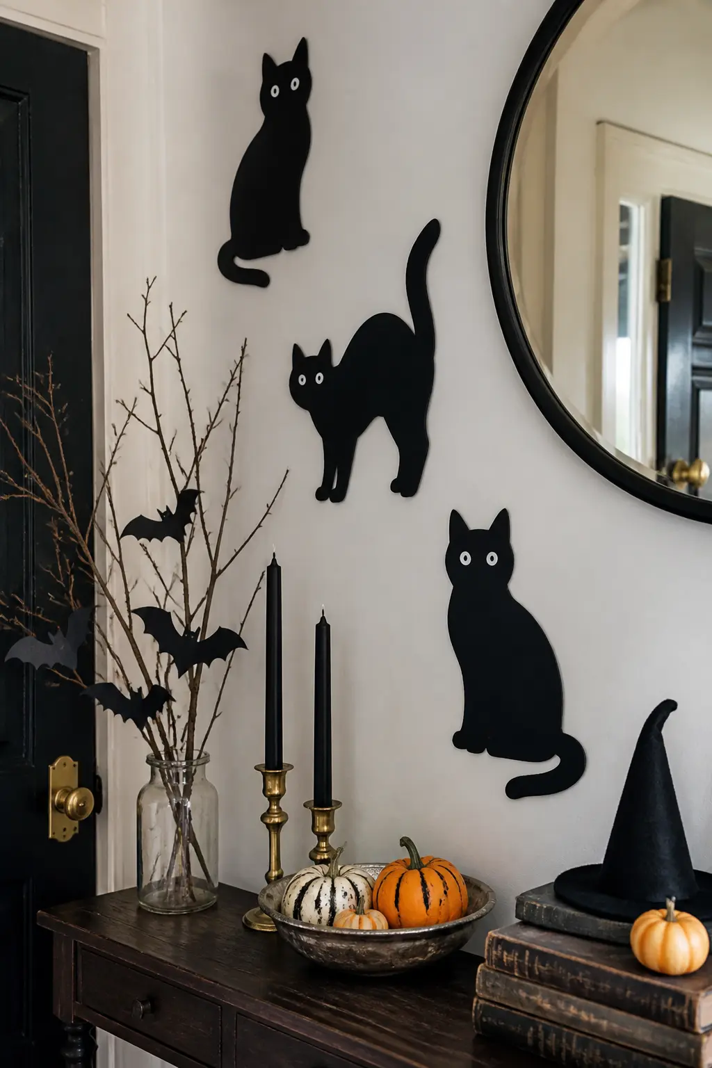 Cat Silhouette Wall Set