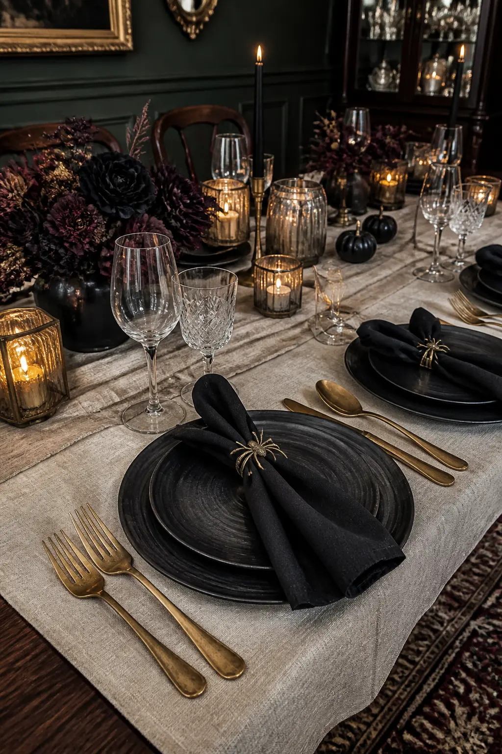 Aged Gold Flatware Instead of Silver