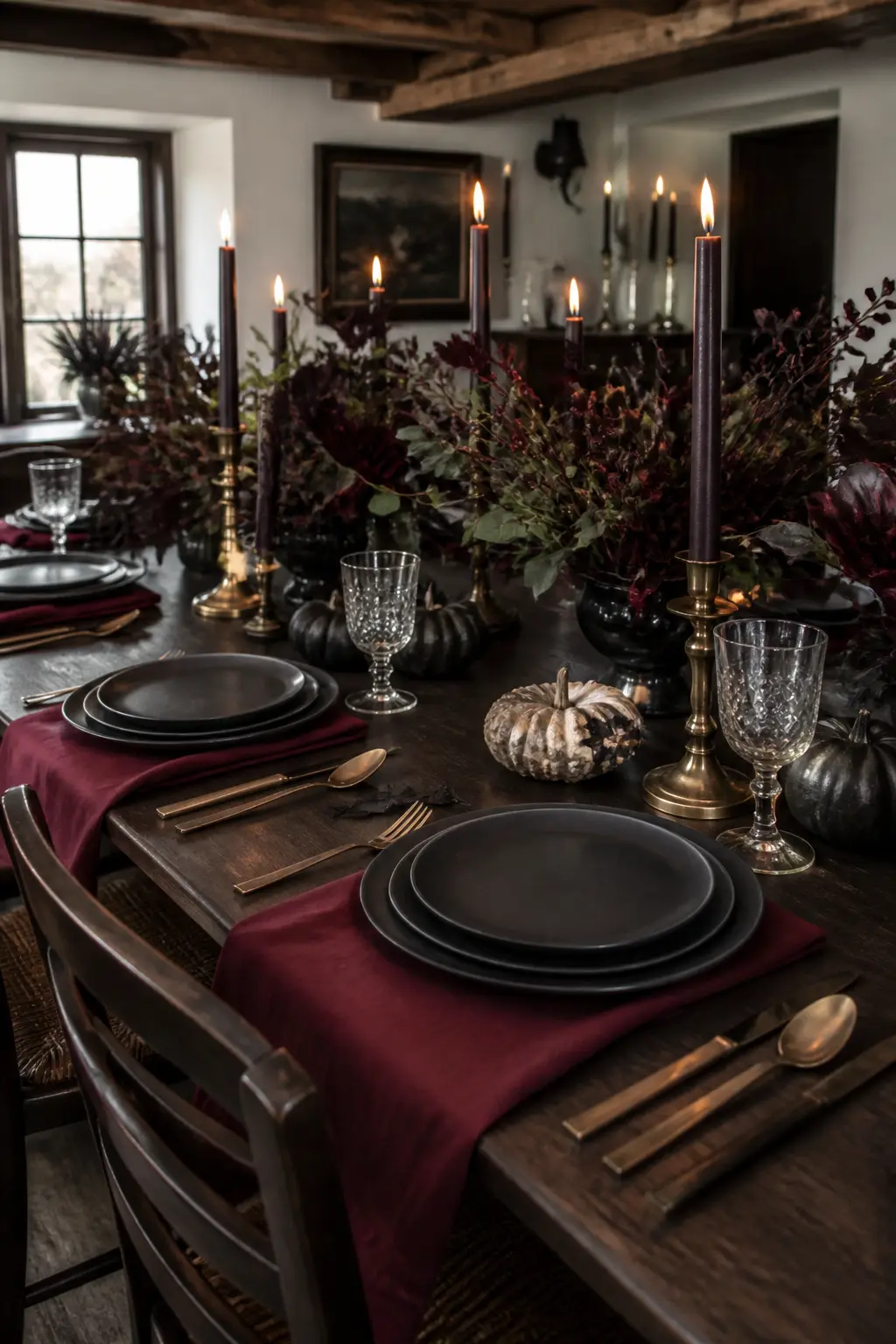 Deep Wine Napkins Rather Than Orange