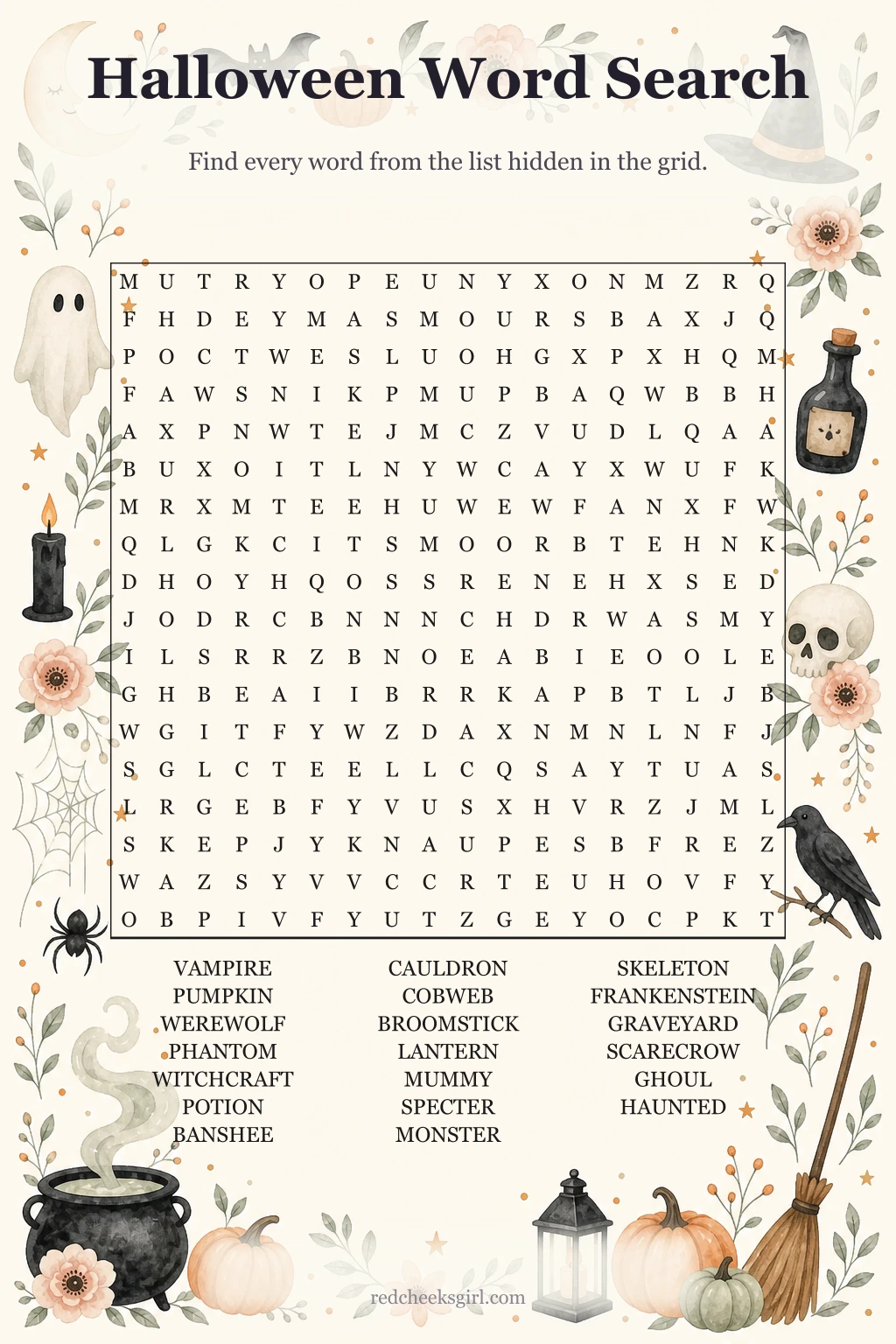 halloween word search