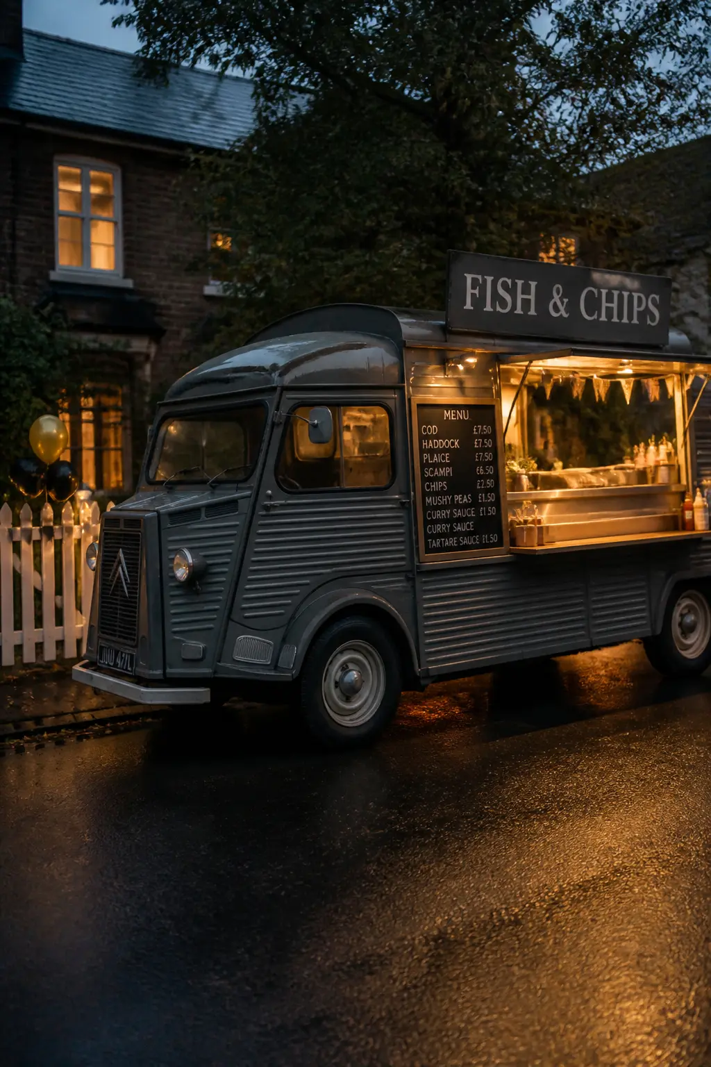 Fish and Chips Van in the Evening