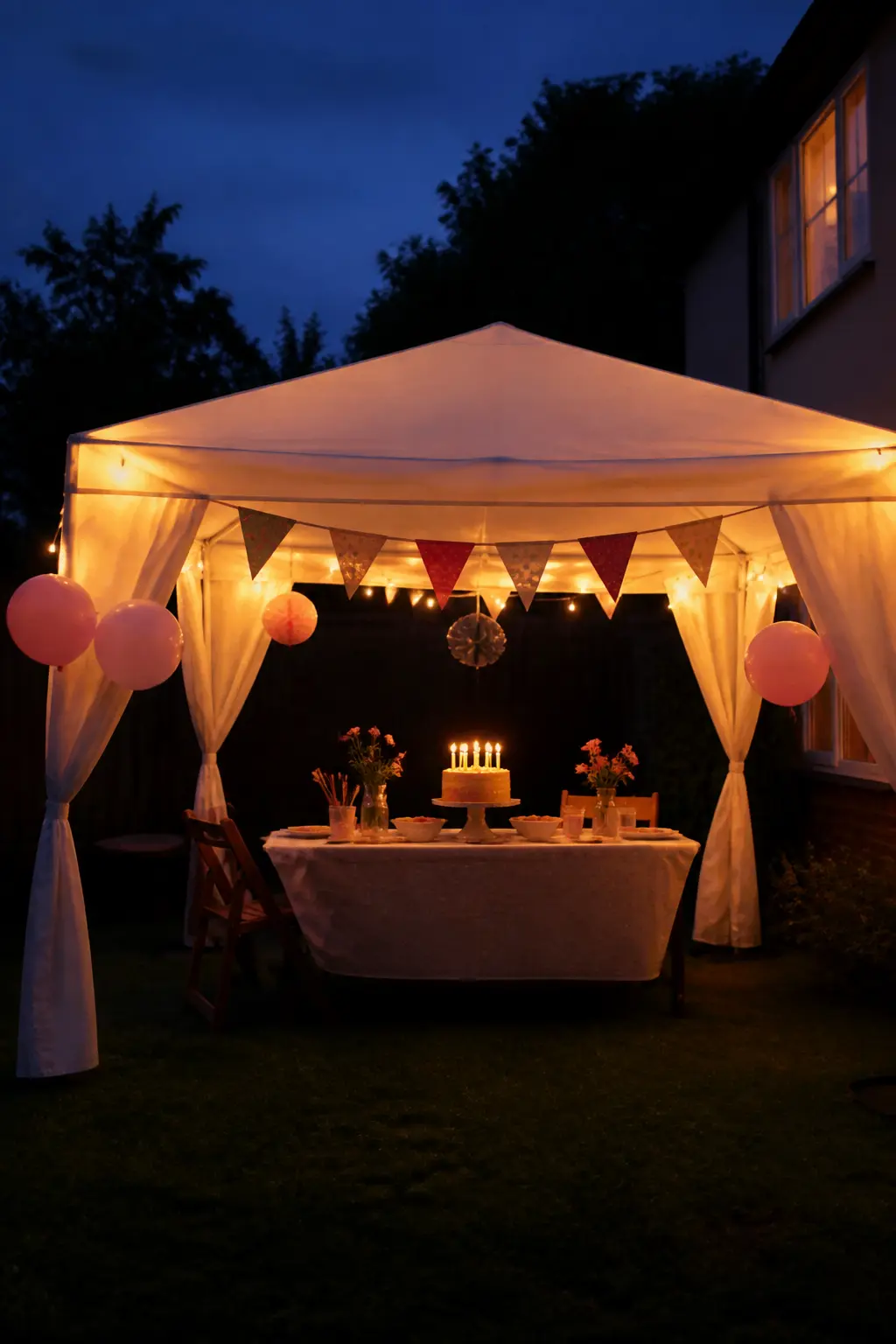 Gazebo Lit From the Inside
