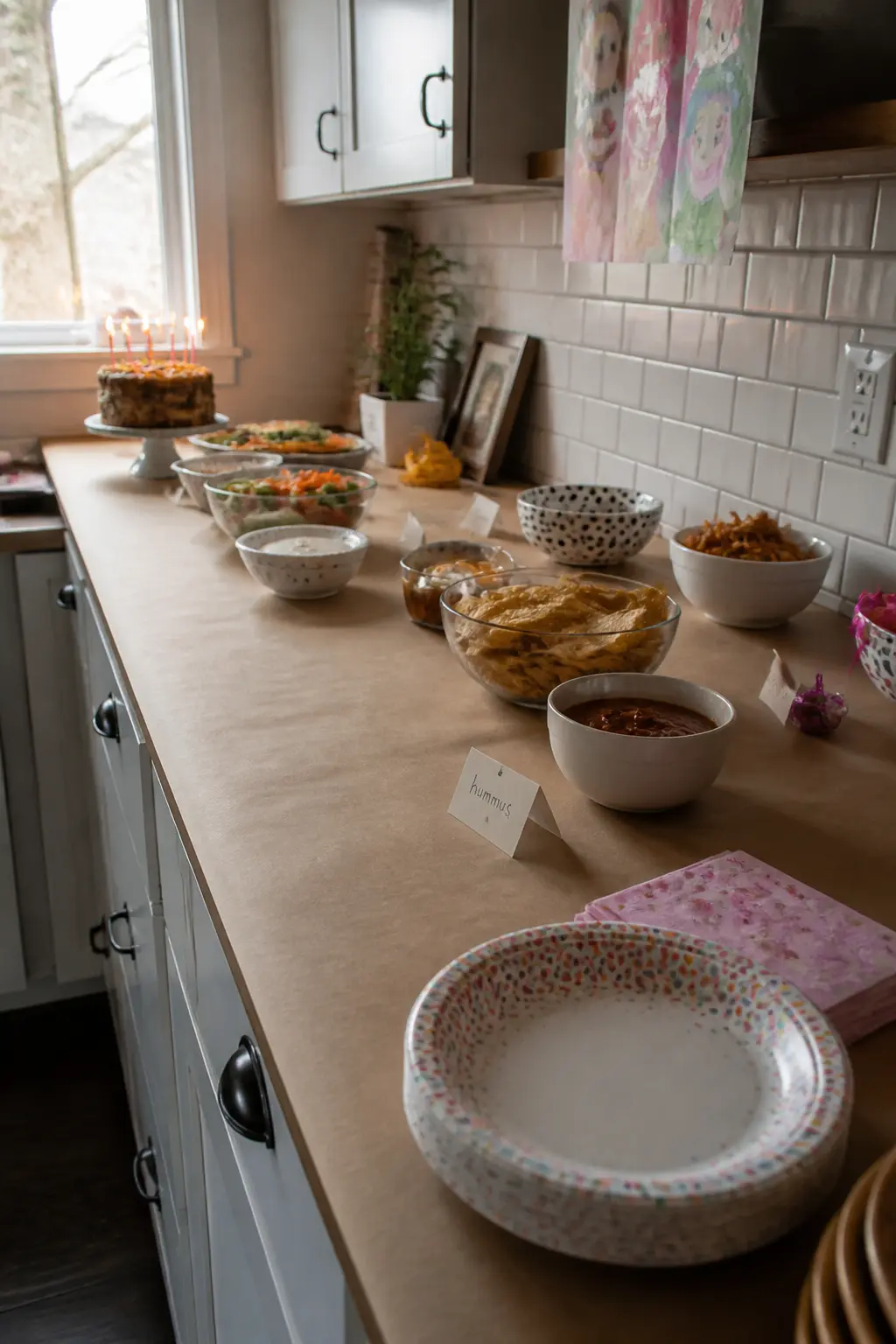 Kitchen Worktop as the Only Serving Point