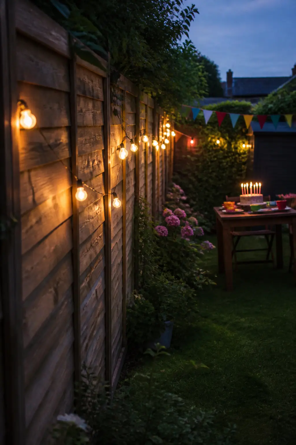 Lights Along the Fence That Come Down in Ten Minutes